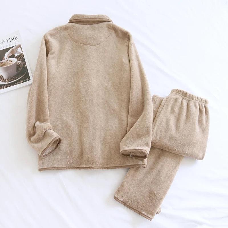 Glaciora Ultra-Soft Teddy Fleece Winter Nightwear Set