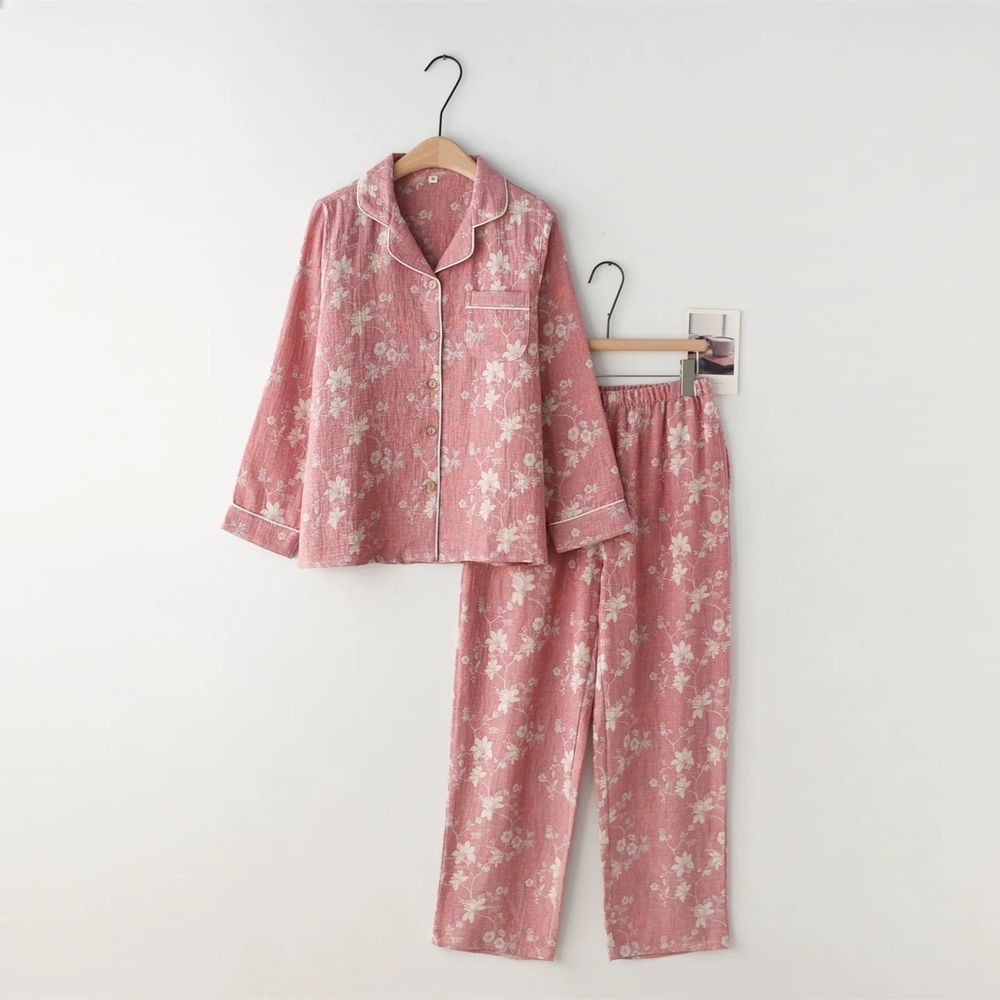 Glaciora Soft Floral Cotton Nightwear Set (2-Piece)